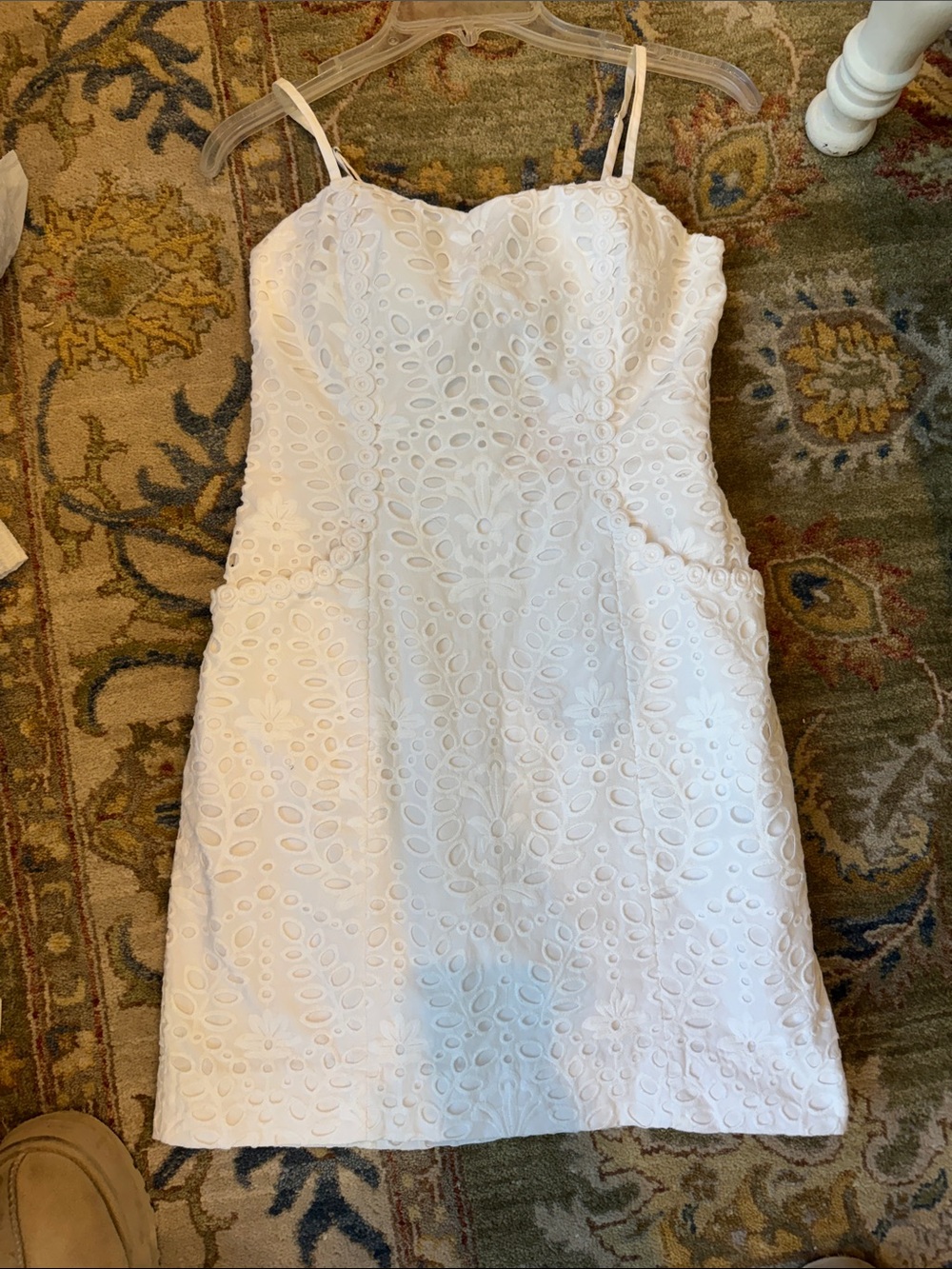 Lilly Pulitzer Shelli White Eyelet Dress with pockets